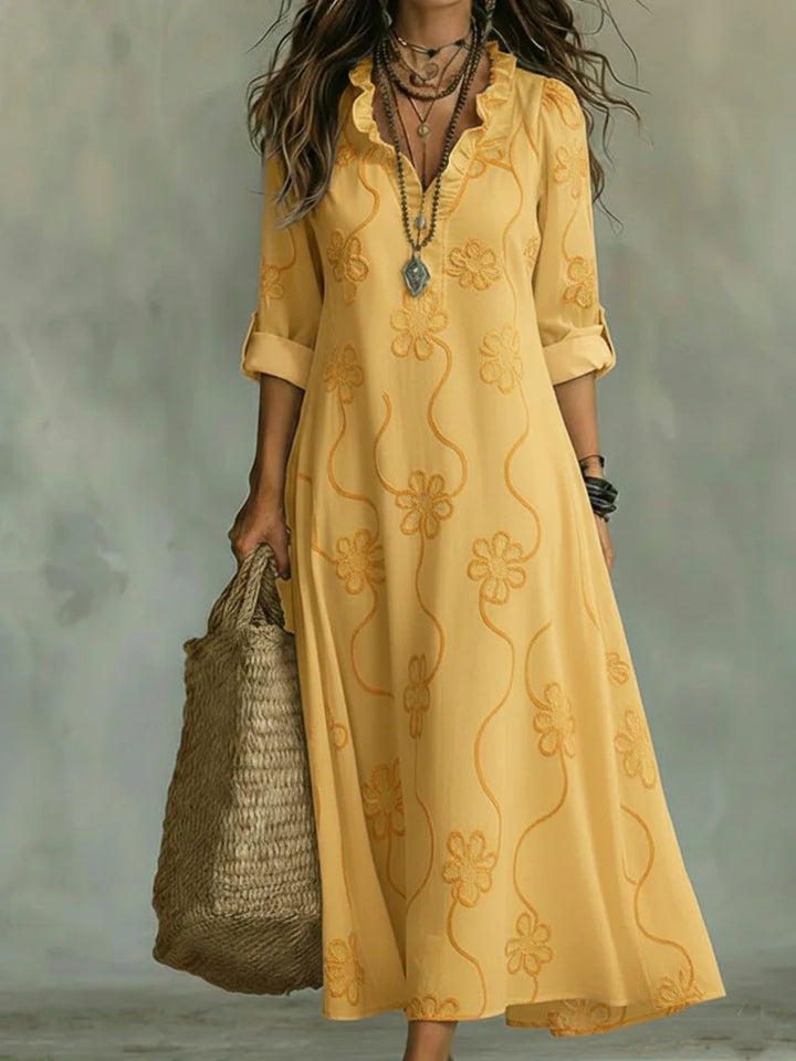 Bobbie - Robe longue fleurie pour les journées d’été