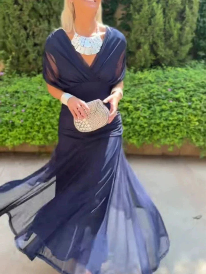 Delphine™ | Robe Longue en Chiffon Élégante
