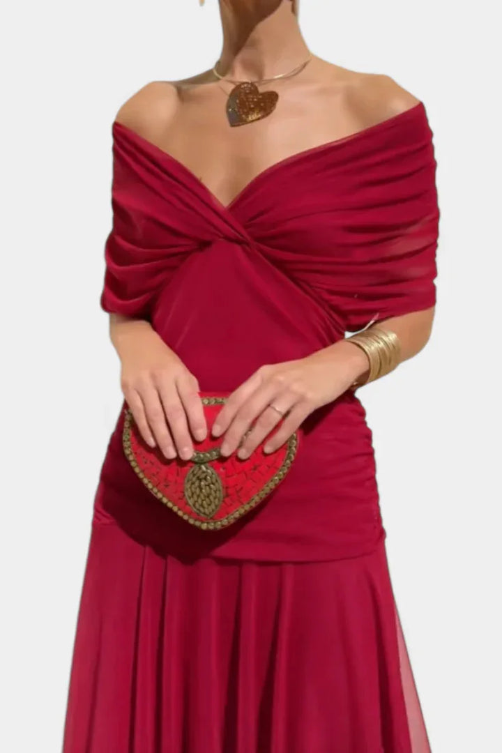 Delphine™ | Robe Longue en Chiffon Élégante