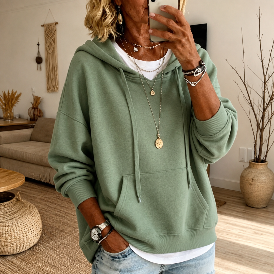 Amandine – Pull élégant vert sauge