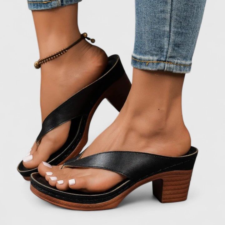 Escarpins orthopédiques en cuir véritable pour les grandes occasions