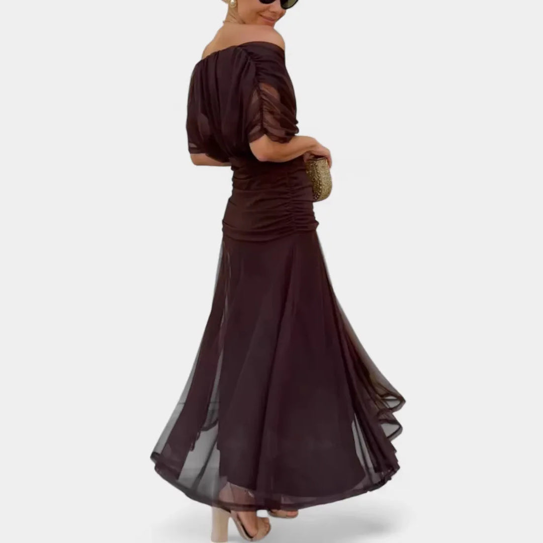 Delphine™ | Robe Longue en Chiffon Élégante