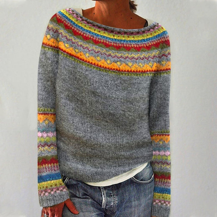 Elsa | Pull rayé douillet