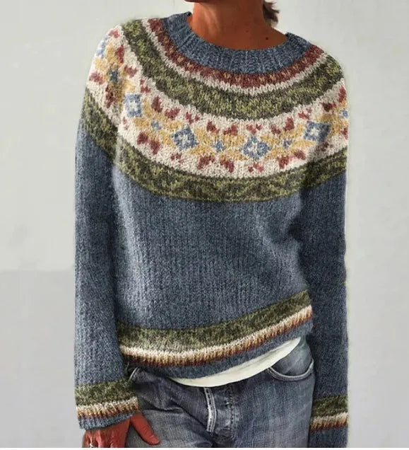 Elsa | Pull rayé douillet