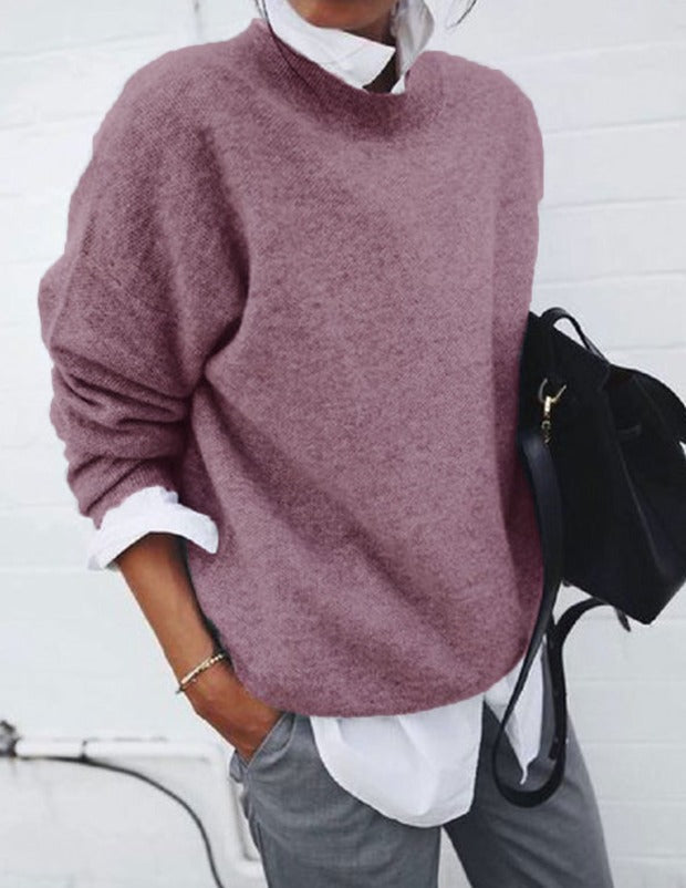 Nicole | Pull Col Montant Maille Fine