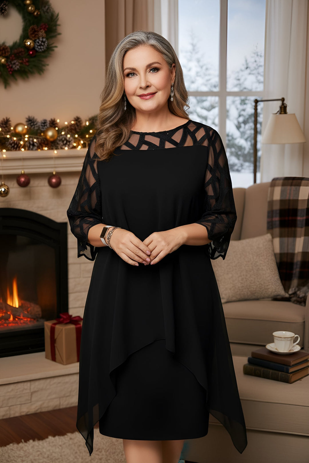 Robe élégante en dentelle Josephine™