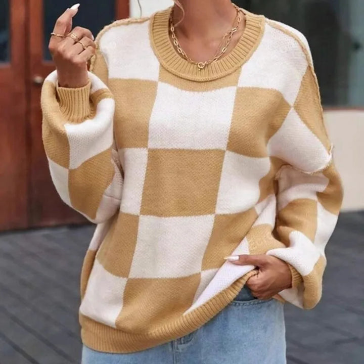 Wynne | Pull oversize à damier