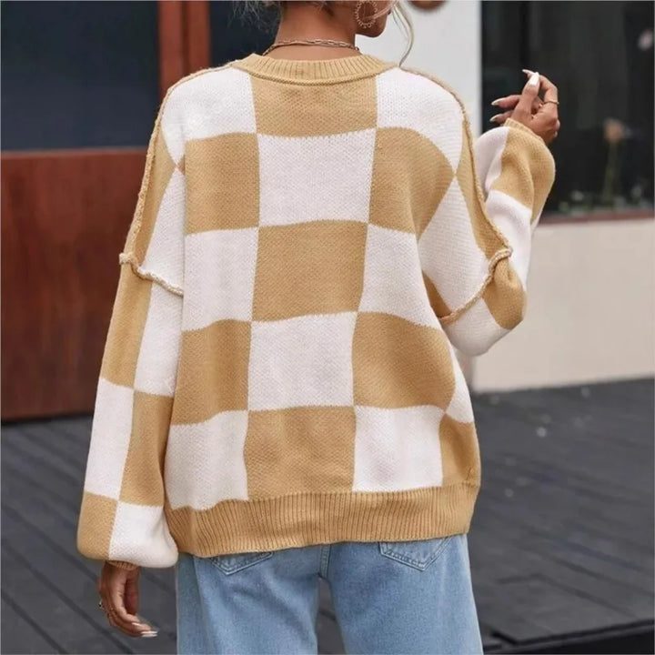Wynne | Pull oversize à damier