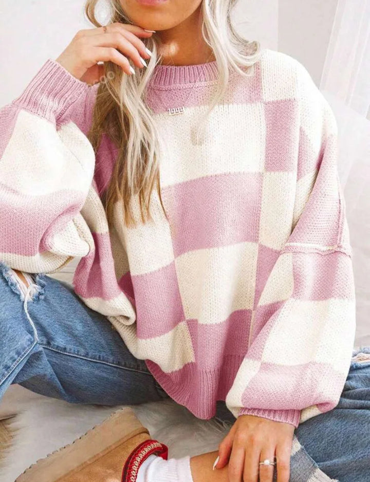 Wynne | Pull oversize à damier