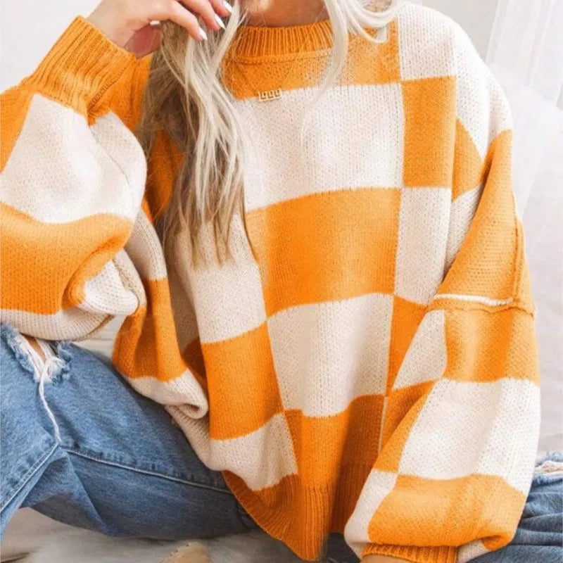 Wynne | Pull oversize à damier