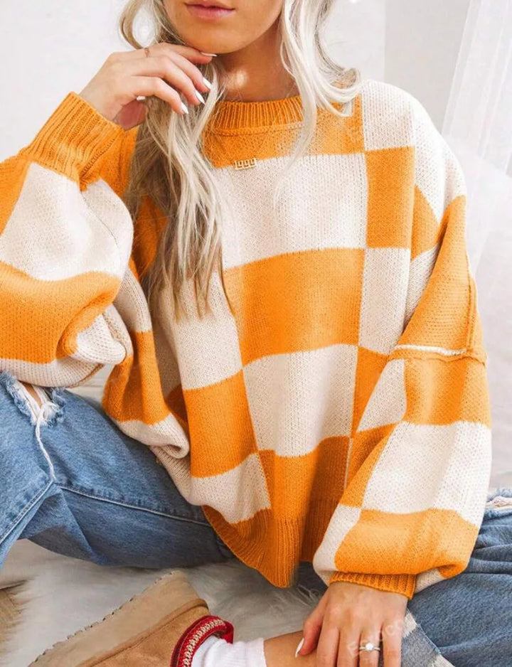 Wynne | Pull oversize à damier