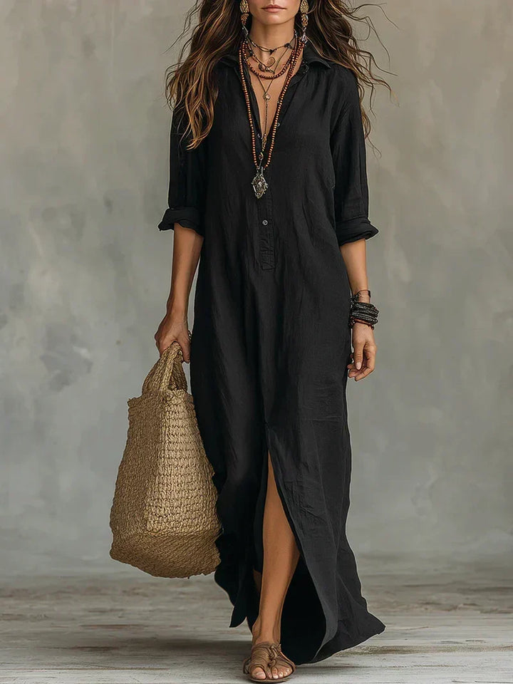 Stevie | Robe Chemise Longue