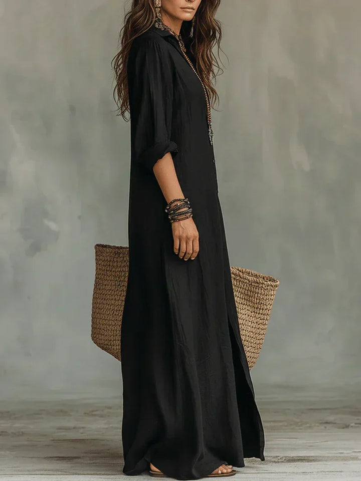 Stevie | Robe Chemise Longue