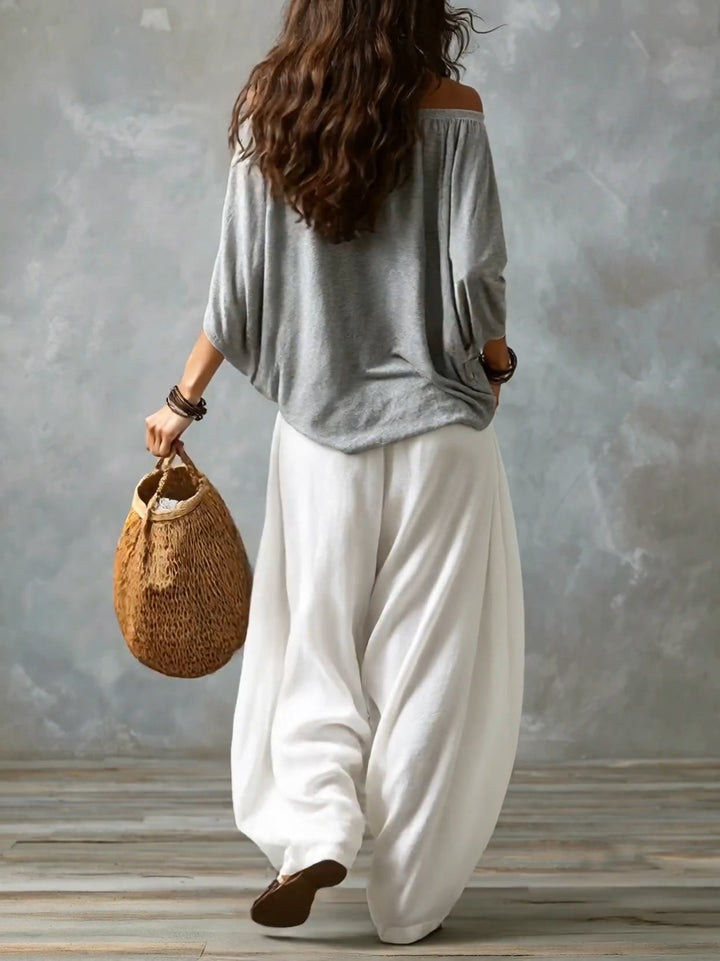 Isabella | Ensemble bohème fluide à pantalon boule