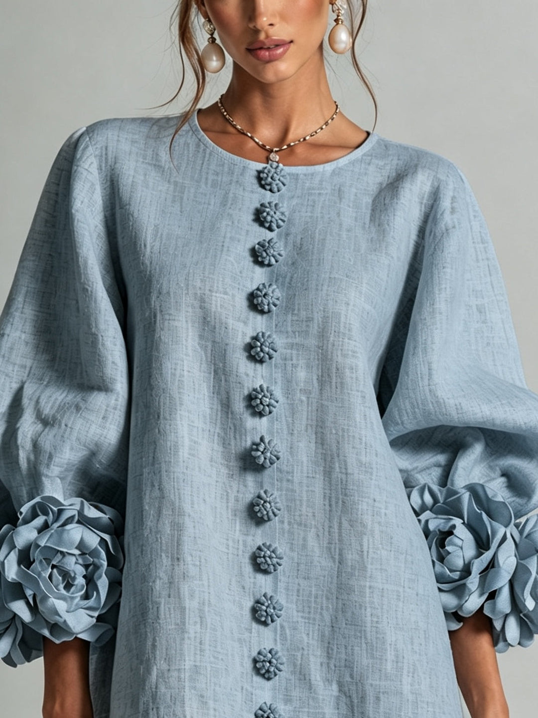 Cleo | Robe Mini à Bordures Fleuries