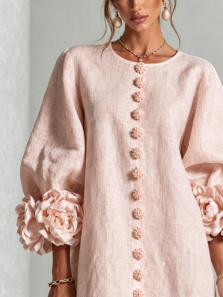 Flora | Robe Mini à Bordures Fleuries