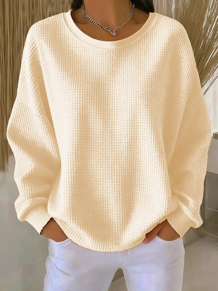 Nathalie | Pull Gaufré Classique