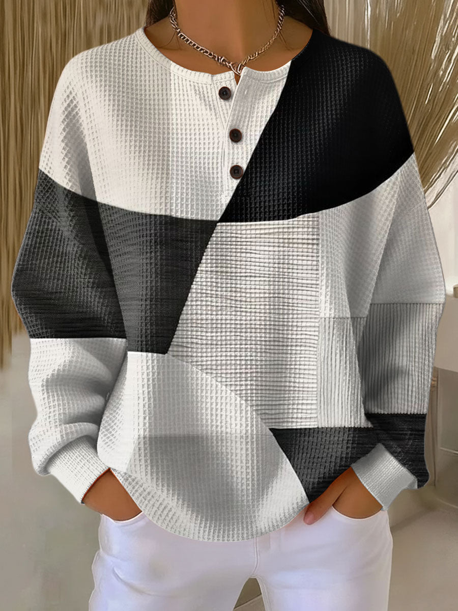 Constance | Pull Gaufré à Double Couche
