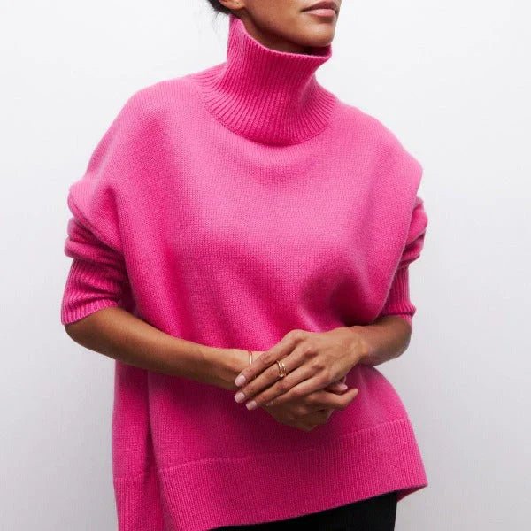 Amanda | Pull à col roulé oversize et douillet