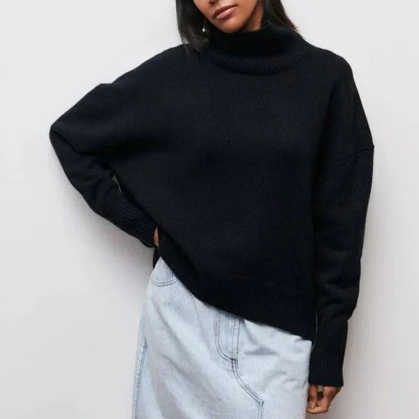 Amanda | Pull à col roulé oversize et douillet