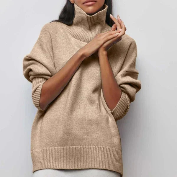 Amanda | Pull à col roulé oversize et douillet