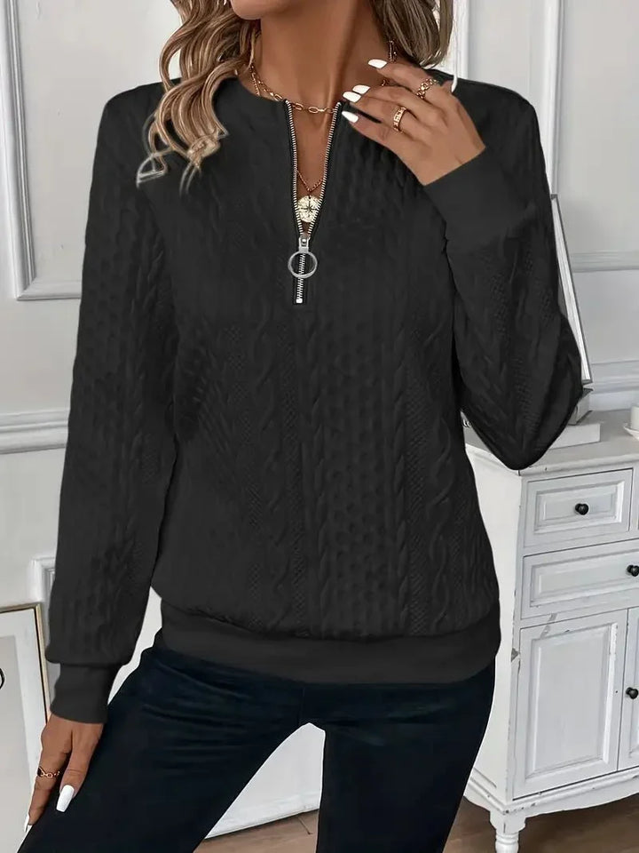 Amy | Pull élégant zippé