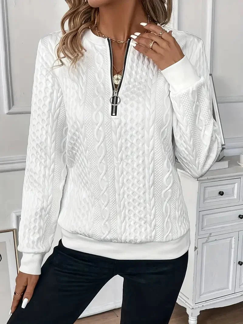 Amy | Pull élégant zippé