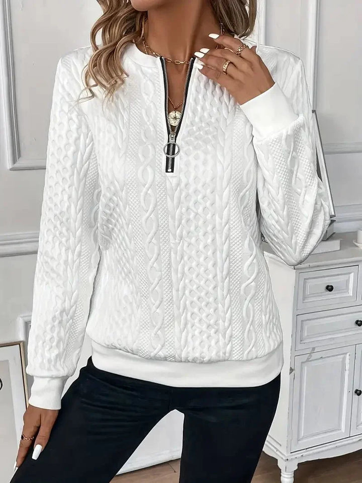 Amy | Pull élégant zippé