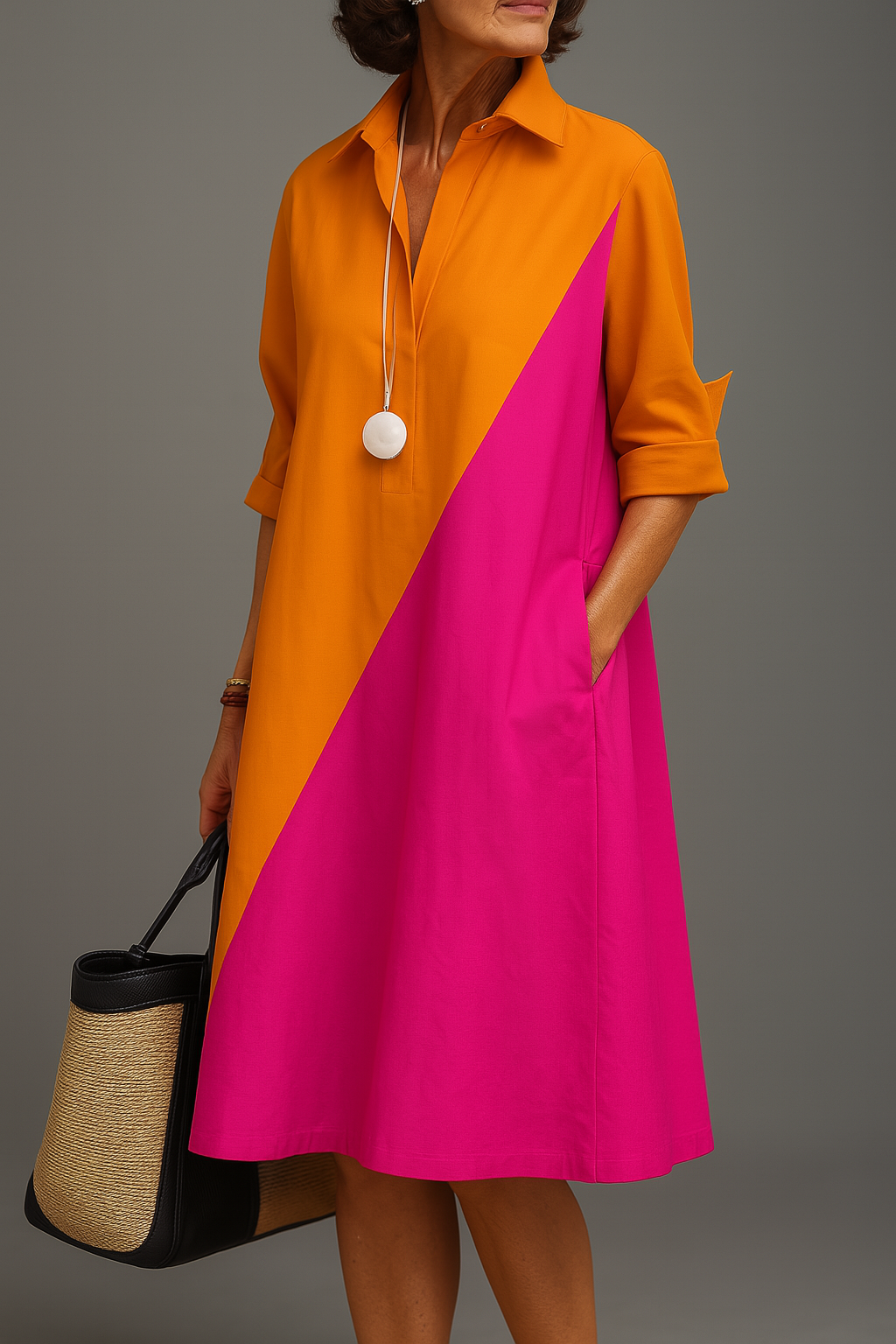Kayla | Robe midi décontractée et élégante