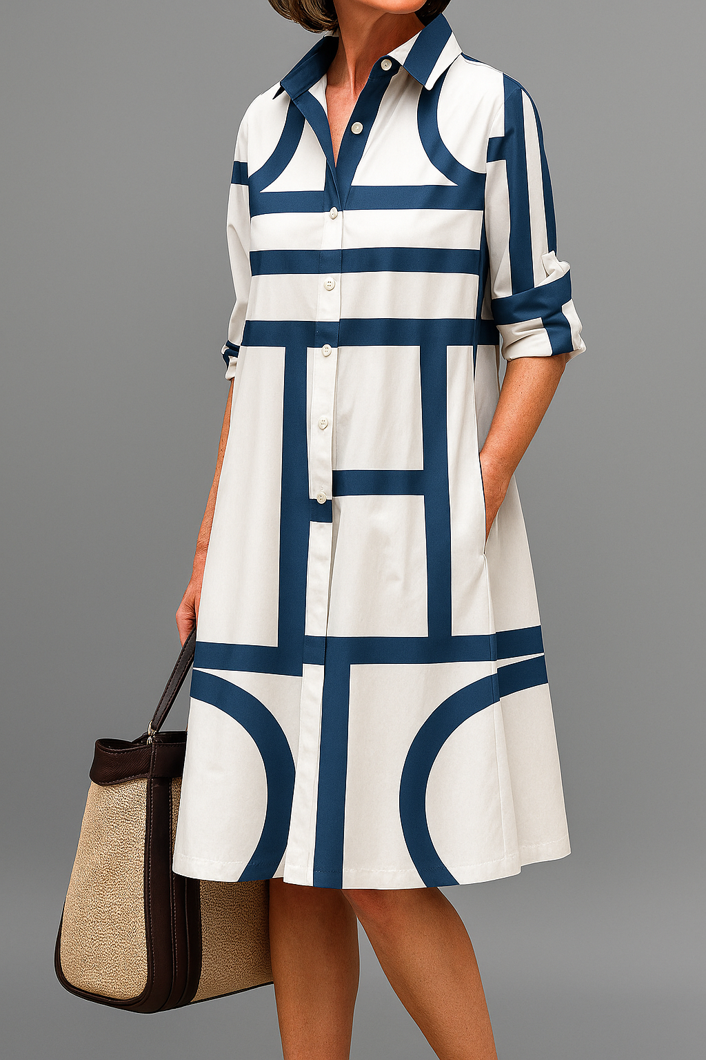 Siena | Robe midi décontractée et élégante