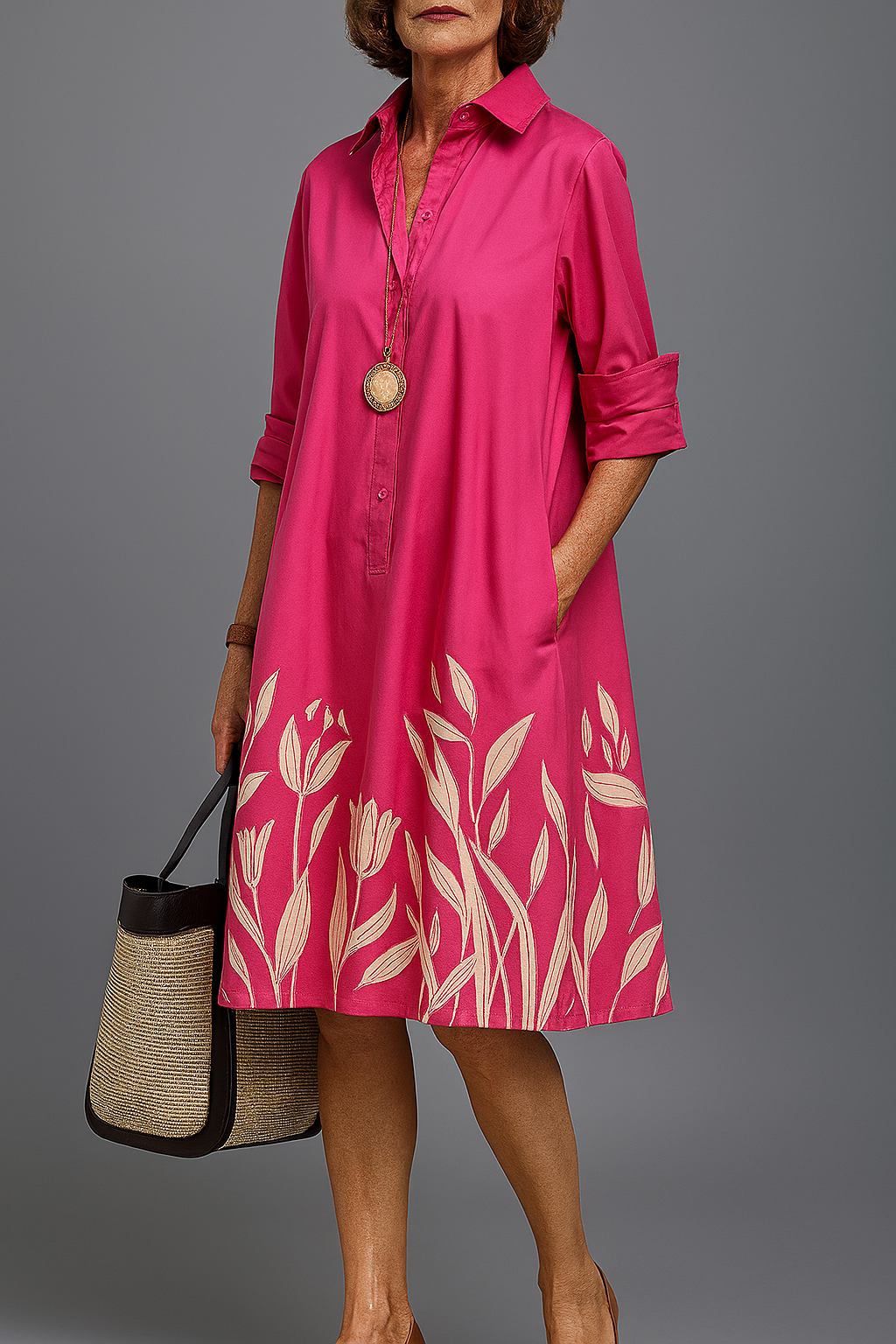 Grace | Robe midi décontractée et élégante