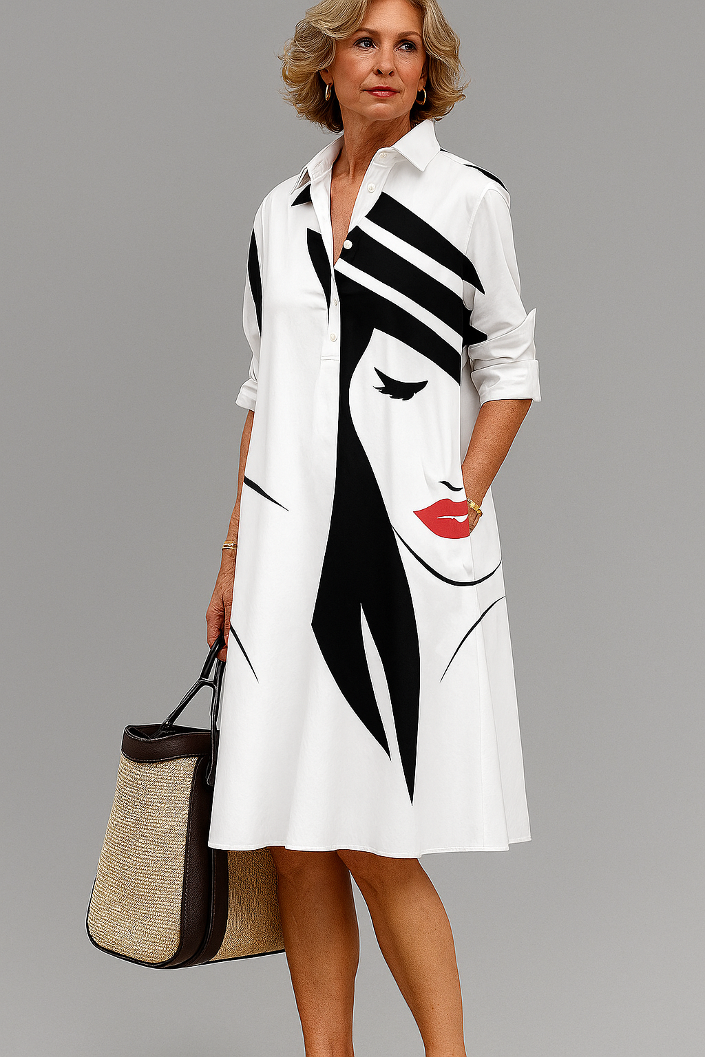 Bella | Robe midi élégante et décontractée