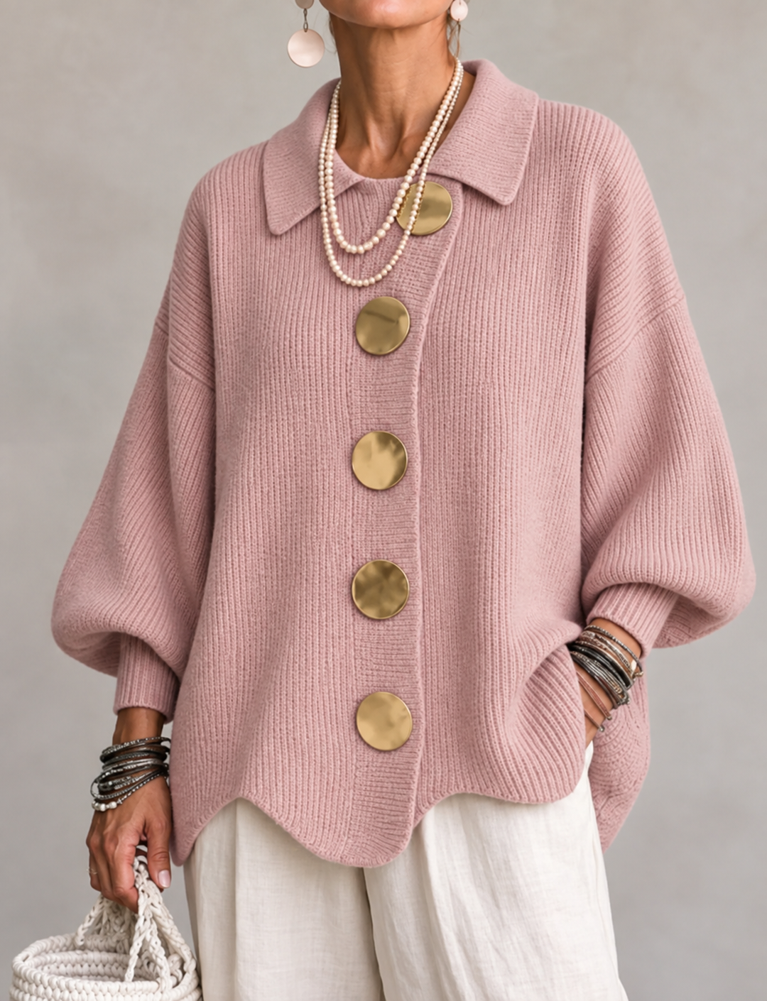 Ardelle | Cardigan Oversize à Col