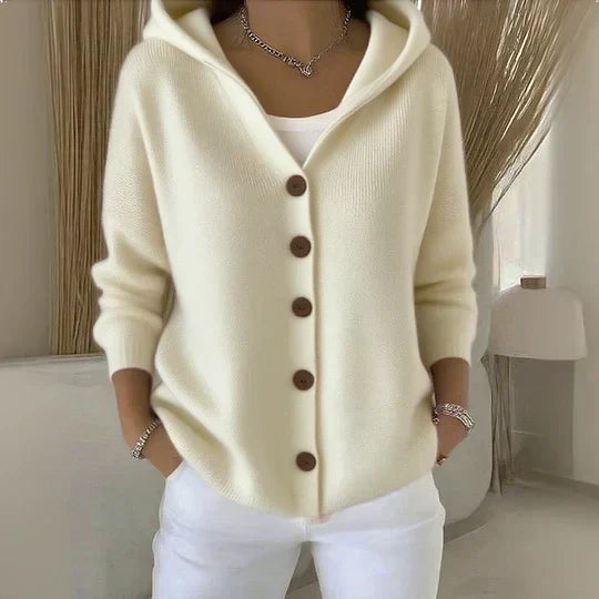 Roseline | Veste en Tricot avec Capuche