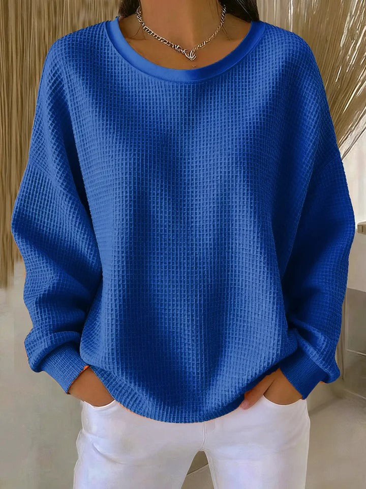 Nathalie | Pull Gaufré Classique