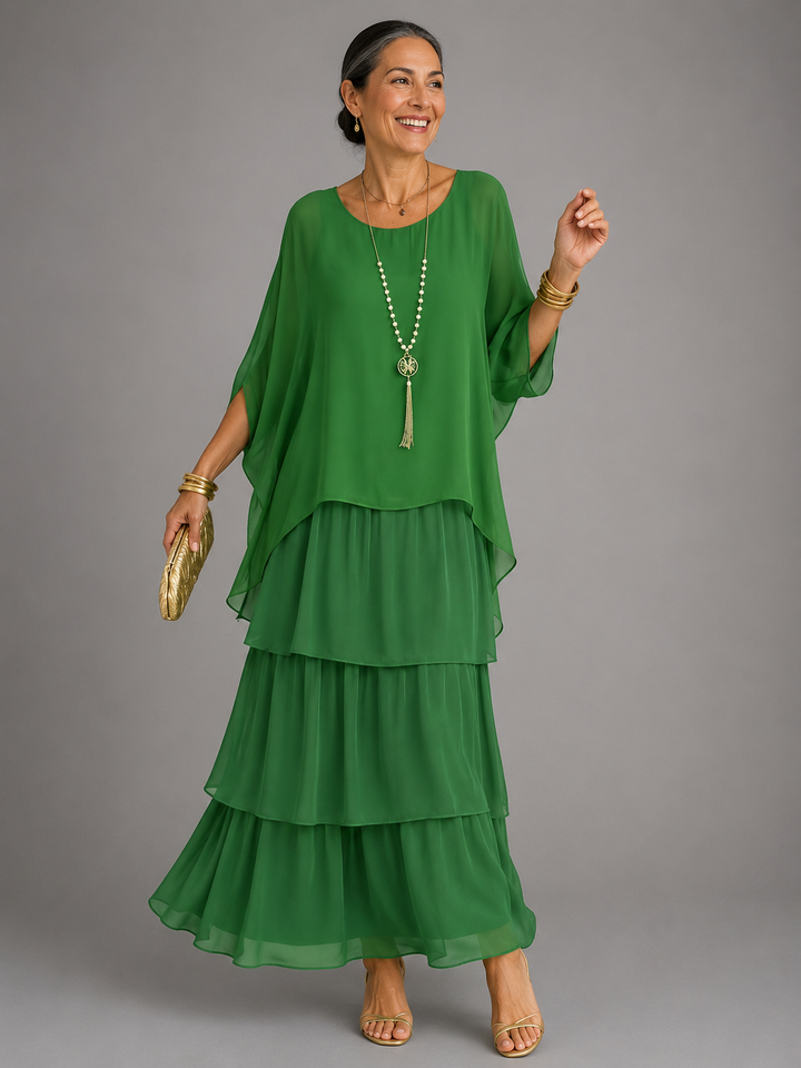Céline™ | Robe Longue Élégante et Fluide
