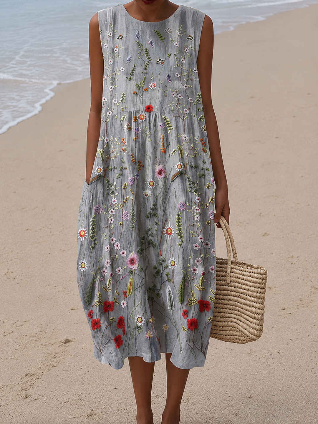 Cara™ Robe midi Fleurs des Champs