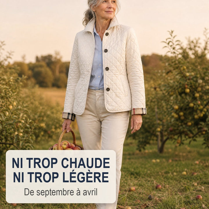 Veste Eleanor Whitmore — Élégante veste matelassée de mi-saison