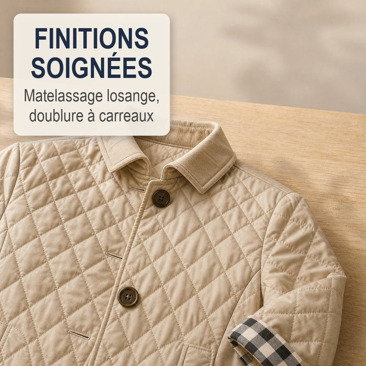 Veste Eleanor Whitmore — Élégante veste matelassée de mi-saison