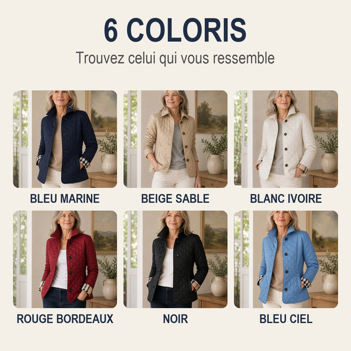 Veste Eleanor Whitmore — Élégante veste matelassée de mi-saison