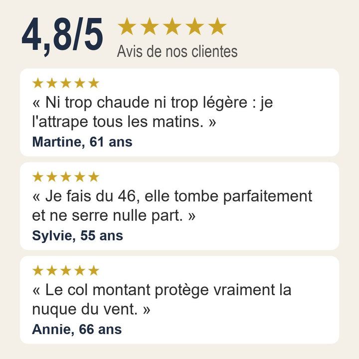 Veste Eleanor Whitmore — Élégante veste matelassée de mi-saison