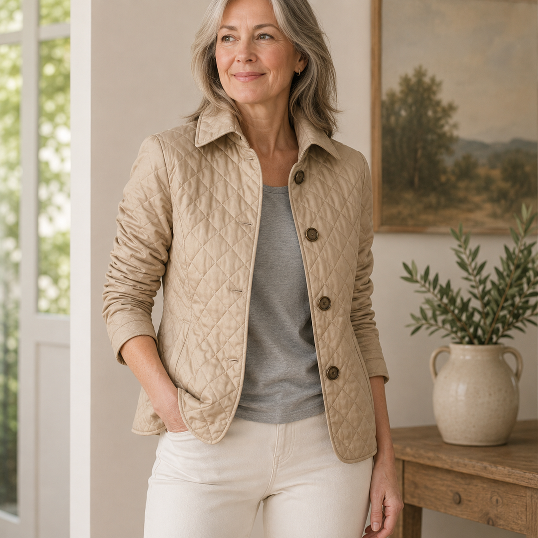 Veste Eleanor Whitmore — Élégante veste matelassée de mi-saison