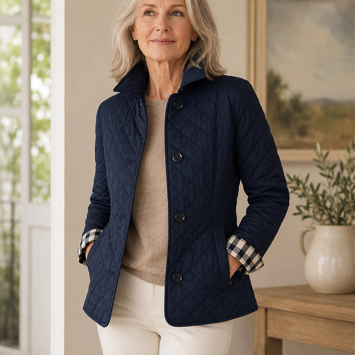 Veste Eleanor Whitmore — Élégante veste matelassée de mi-saison