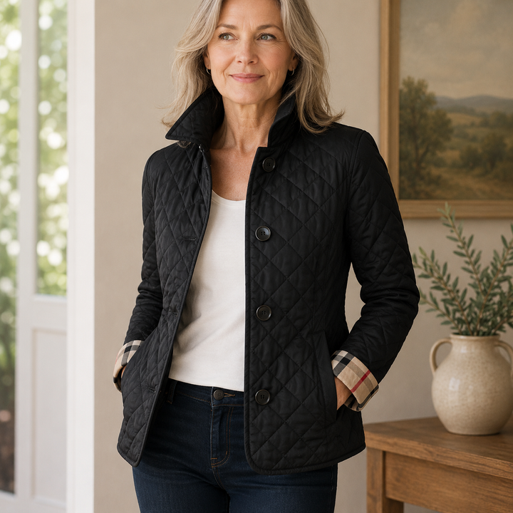 Veste Eleanor Whitmore — Élégante veste matelassée de mi-saison