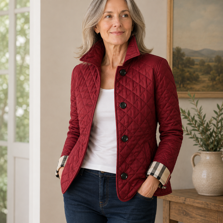 Veste Eleanor Whitmore — Élégante veste matelassée de mi-saison
