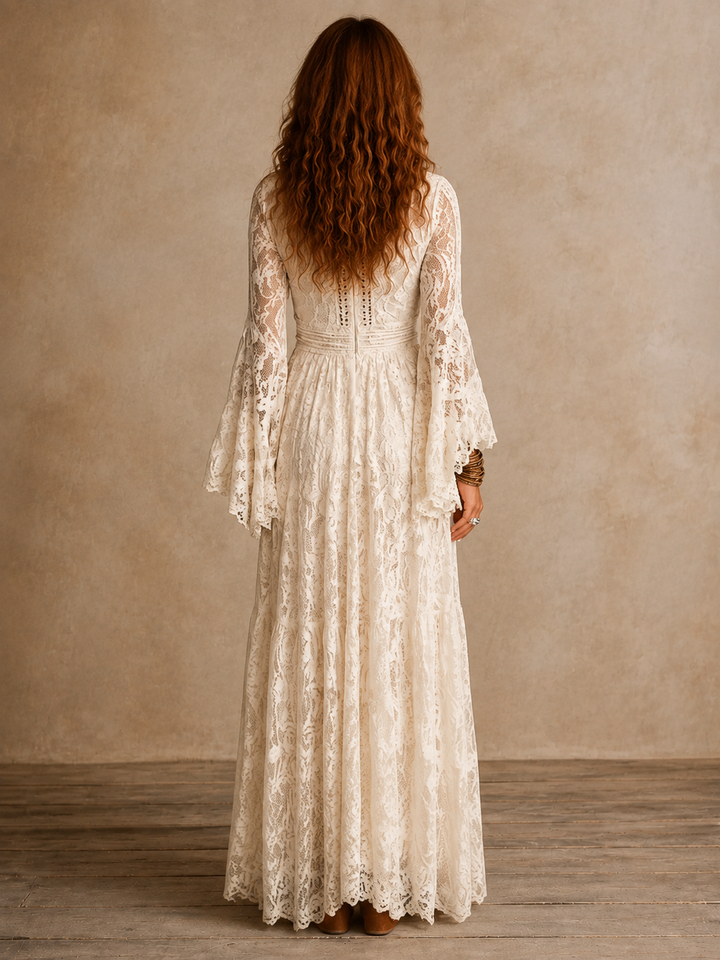 Emily | Robe longue vintage à la silhouette intemporelle