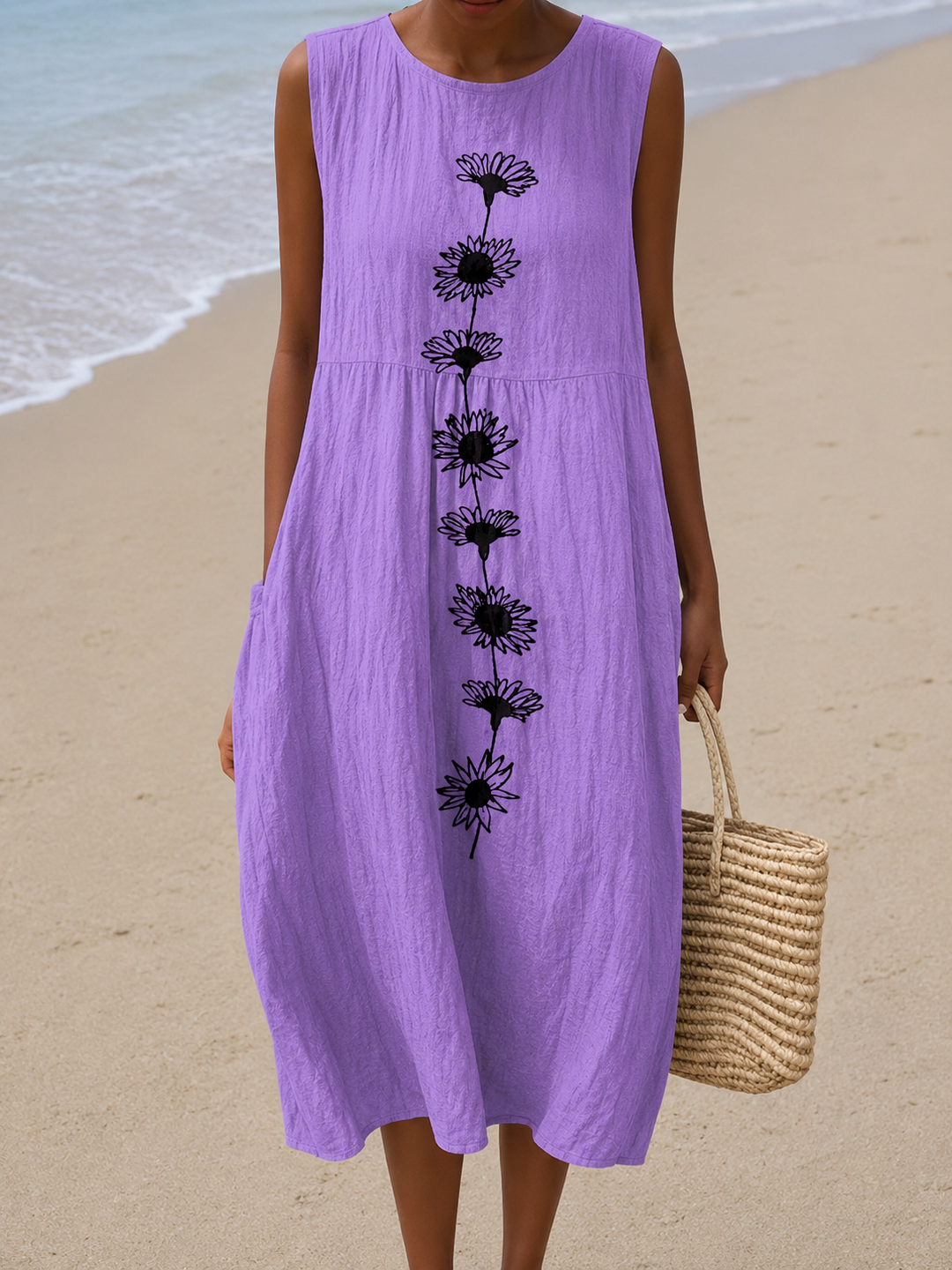 Emma™ Robe midi Violet Bloom