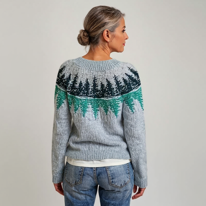 Cerise | Pull classique en laine islandaise