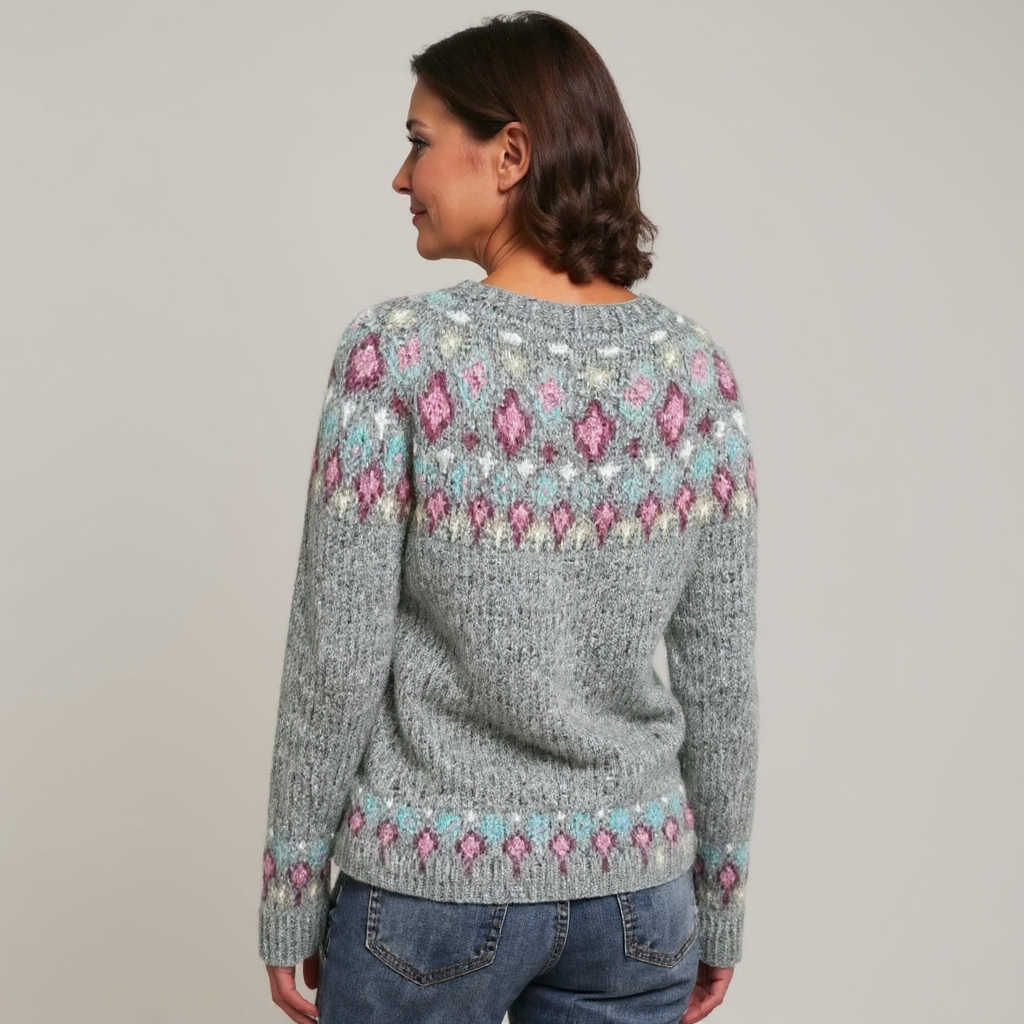 Blanche | Pull classique en laine islandaise
