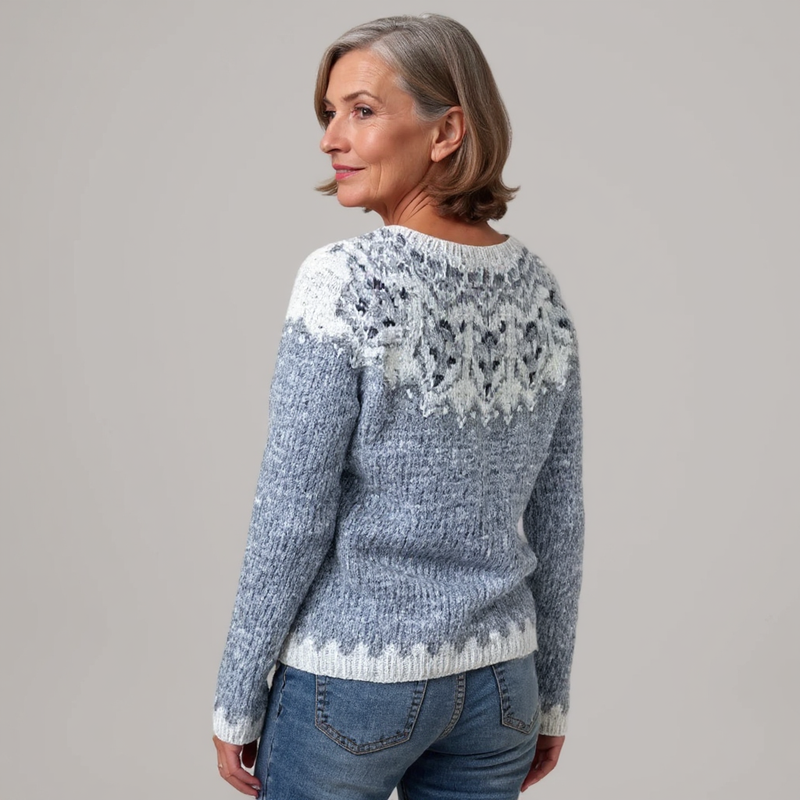 Brune | Pull classique en laine islandaise